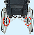 車椅子の介助ブレーキ