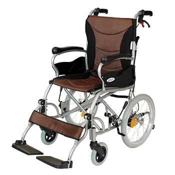 アルミ製 介助式車椅子　CA-42SU ハピネスプレミアム-介助式- CA-42SU-brown.jpg