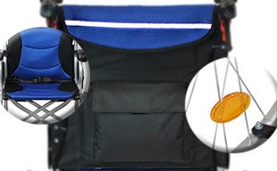 介助式車椅子ハピネスプレミアム CA-42SU 便利・安心の4点機能