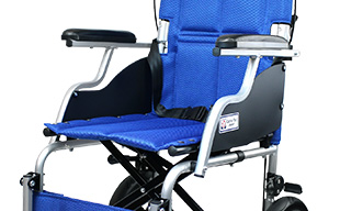 介助式車椅子スマイル CA-80SU 軽量アルミフレーム