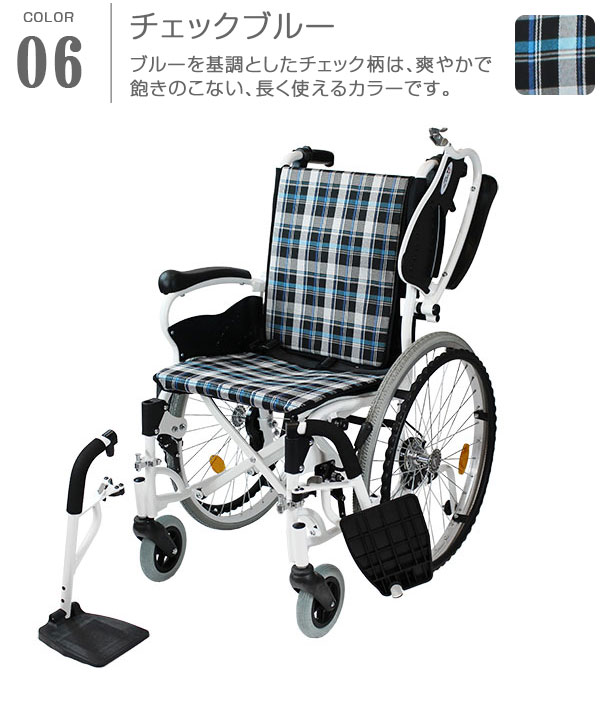 チェックブルー